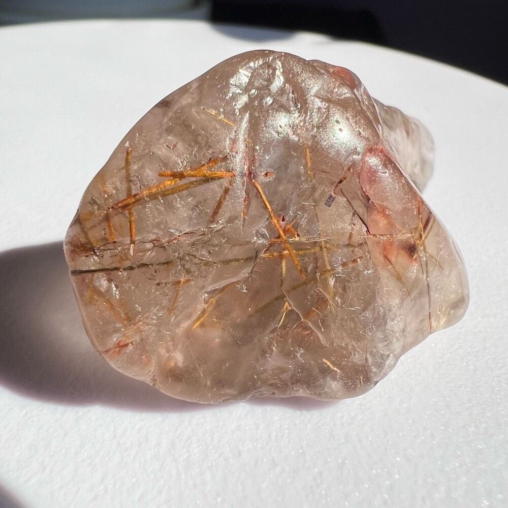 Golden Rutilated Quartz Crystal Freeform - Picture 10 of 16